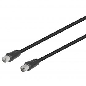Conexión antena negro recto 9.5mm/2.5m